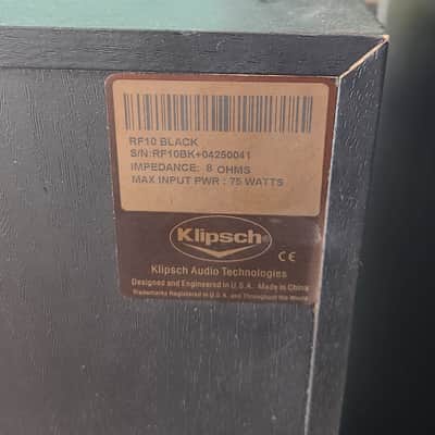 Klipsch RF10 Reference Series 2-Way 75-Watt Speaker Pair image 10