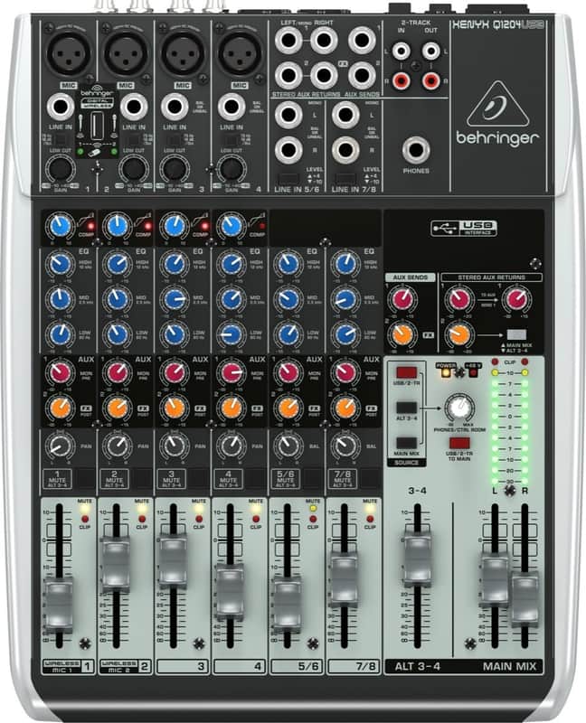 Behringer Xenyx Q1204USB 12-Input Mixer with USB image 1