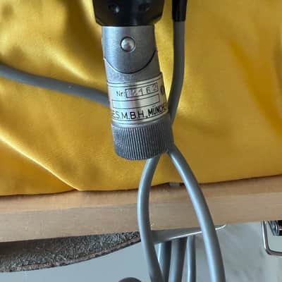 AKG D12 Cardioid Dynamic Microphone 1950s - 1960s - Silver / Black image 5