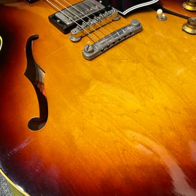 Vintage 1961 Gibson ES-335 Semi-Hollow in Sunburst with Original Lifton Case image 19