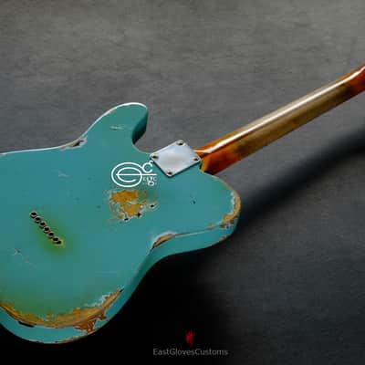 Fender Telecaster Daphne Blue Heavy Aged Heavy Relic image 6