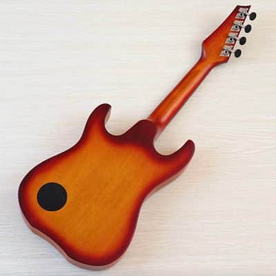 Custom 26 Inch Electric Ukulele Guitar, Laminated Okoume Wood Top Body, Matte Sunburst Finish image 3