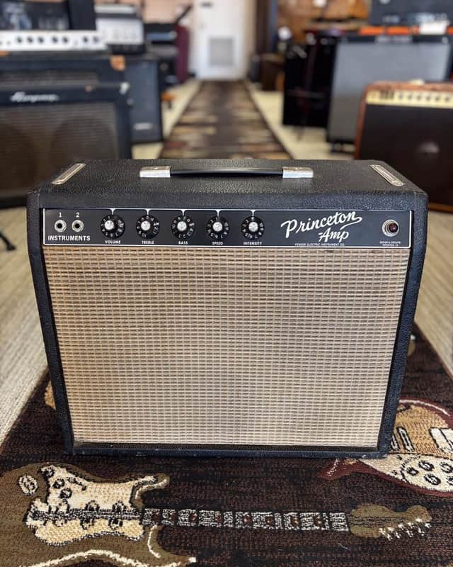Fender Princeton Amp 1965 - Black Tolex image 1