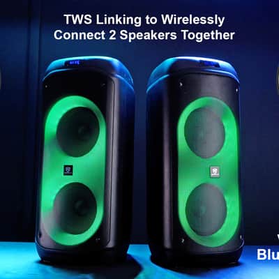 (2) Rockville BASS PARTY 8 Rechargeable Party Speakers w/Bluetooth Wireless Link image 11