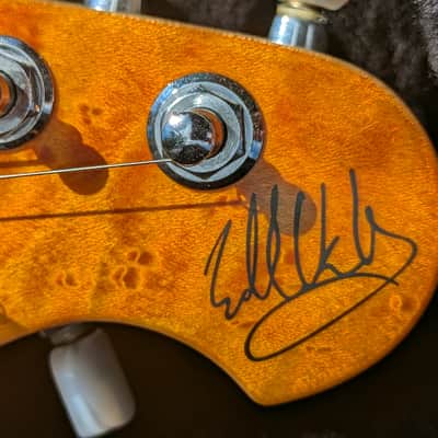1993 Ernie Ball Music Man Edward Van Halen Signature - Amber Quilt Top / Byrds Eye Maple Neck image 2