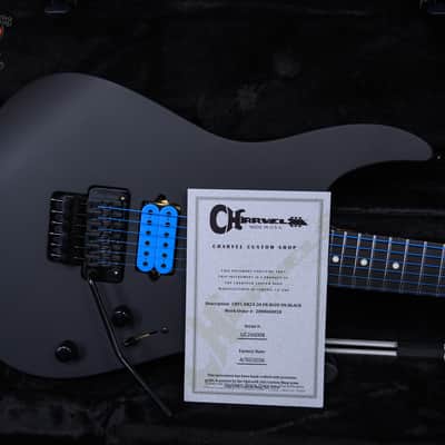 Charvel USA Custom Shop DK24 2H FR Roasted Satin Blue on Black 2026 w/OHSC image 12