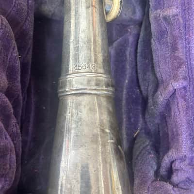 Vintage 1930s Pedler Metal Clarinet - US Military Marked - w/ Cundy-Bettoney Case image 3