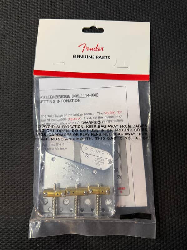 Fender 009-1114-049 American Vintage "Hot Rod" Telecaster Bridge Assembly 2010s - Nickel image 1