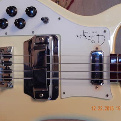 Rickenbacker 4001 cs [ chris squire limited edition] left hand 1996 cream yellow image 1
