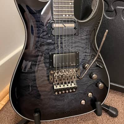 Schecter Hellraiser Hybrid C-1 FR S Sustainiac 2016 - 2021 Trans Black Burst image 3