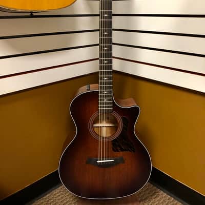Taylor 324ce Baritone-6 LTD Tropical Mahogany Top & Neck, West African Crelicam Ebony Fretboard with Case image 5