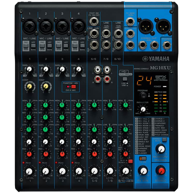 Yamaha MG10XU Analog 10-Channel Mixing Console w/ USB and Built-In SPX Effects image 1