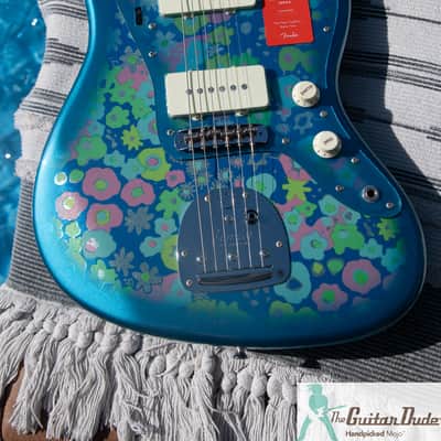 Fender Japan Limited Edition Blue Flower Paisley Jazzmaster - NOS/Collector Owned - Pro Set Up w Perfect Frets/Action/Intonation! image 3