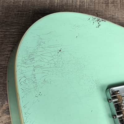 MyDream Partcaster Custom Built - Heavy Relic Surf Green Roasted Five Two image 6