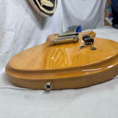 Epiphone SC-550 sc550 Scroll Singlecut Guitar with Chipboard Case Vintage - Natural image 17