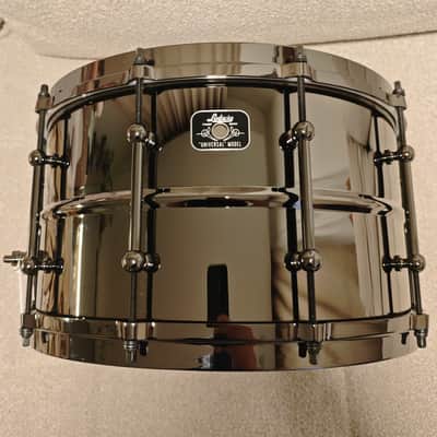 Ludwig LU0814 Universal Brass 8x14" Snare Drum with Die-Cast Hoops 2022 - Present - Black Nickel over Brass with Black Nickel Hardware