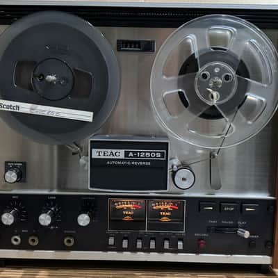 TEAC A-1250S Reel to Reel Tape Recorder – Serviced – Good Condition – AS IS image 1