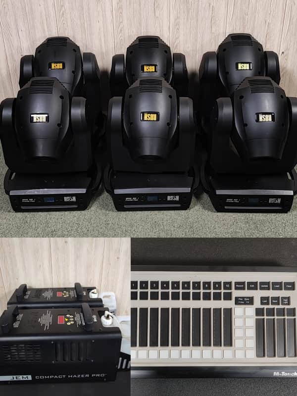 Martin Rush MH1 Profile Plus (6 units) + JEM Hazer Pro (2 units) + M-Touch Bundle | Tour-Ready Options image 1