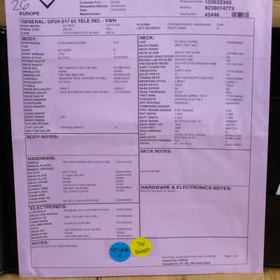 Fender Custom Shop 63 Tele Relic Vintage White CZ584377 image 8