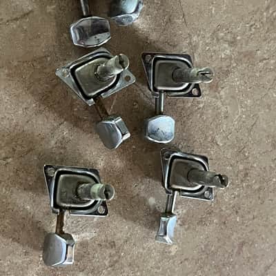 set 1966 - 76 Fender Stratocaster Telecaster guitar tuners tuning pegs image 4