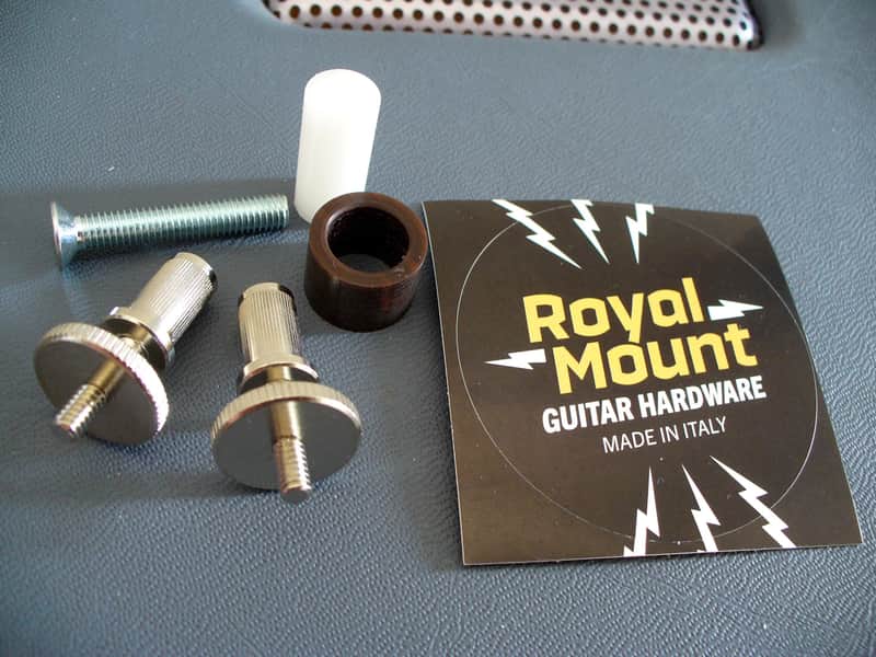Gibson soft brass thumbwheels and posts adapters for ABR-1 bridge MK3 Les Paul Royal Mount 2026 - Nickel image 1