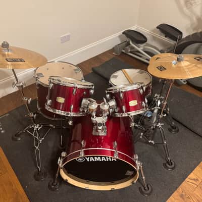 Yamaha 5 piece stage set 2024 - Cranberry red birch image 16