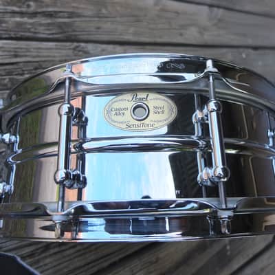 Pearl SS1455S SensiTone 14x5.5" Steel Snare Drum 2010s - Chrome Over Steel image 5