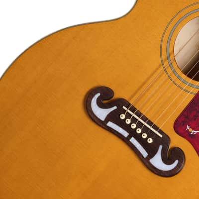 Epiphone J-200 Studio EC Acoustic Electric Guitar - Natural image 7
