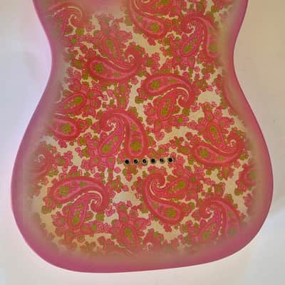 Pink Paisley Tele Body, Aged, Nitro , Alder image 2