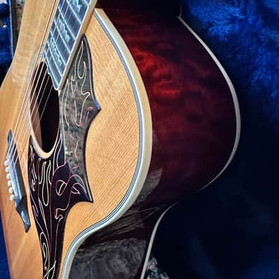 2001 GIBSON CUSTOM SHOP FIREBIRD DREADNOUGHT ACOUSTIC GUITAR NATURAL FINISH LIKE NEW image 19