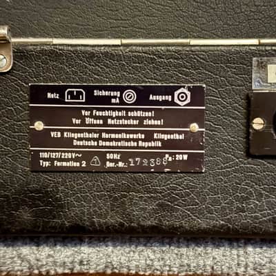 Vermona Formation 2 Mod organ keyboard synthesizer + Leslie Effect image 9
