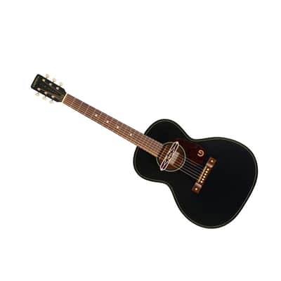 Gretsch Jim Dandy Deltoluxe Concert 6-String Right-Handed Acoustic Guitar with C-Shape Neck and Select Lightweight Laminate Tonewoods X-Braced Body (Black Top) image 5