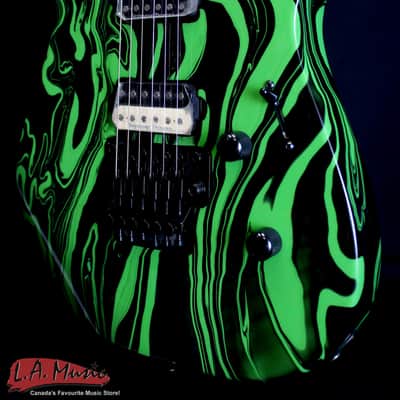 Jackson Pro DK2M Limited Run, Maple Fingerboard, Slime Green Swirl 2914112567 image 4