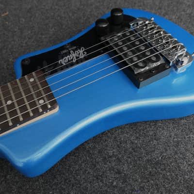 Hofner HCT-SH-BL-O CT Series Shorty Travel/Mini Electric Guitar BLUE image 2