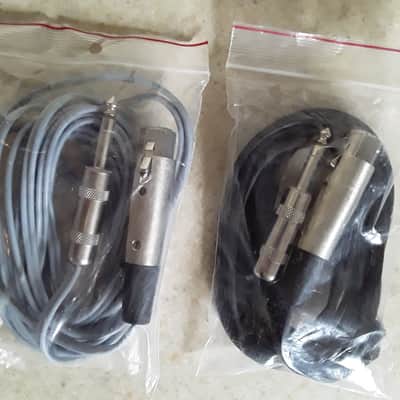 (*Pair*) of ddrum XLR to 1/4" Stereo Electronic Drum Trigger Cables - Never Used image 3