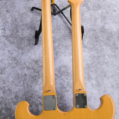 Shergold 124 1978 - Natural; 12 + 4 twin neck image 17