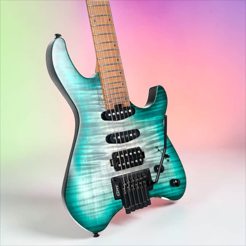 Cort Space 6GTR Electric Guitar w/Gig-bag. Semi Gloss Lagoon, B-Stock image 1