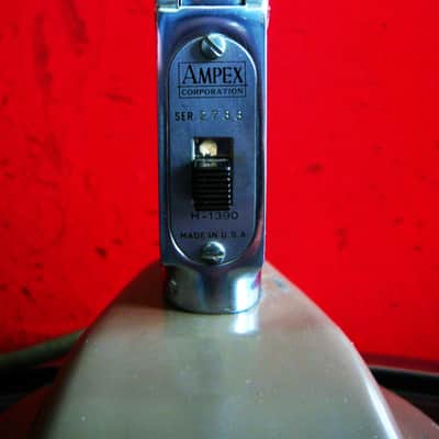 Vintage 1950's Ampex H-1390 / Electro-Voice 636 Omnidirectional Dynamic Microphone Hi Z w stand and cable 664 630 605# 1 image 6