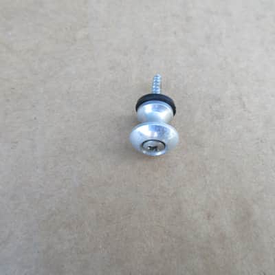 1960s Single Teisco Imperial National Aluminum Guitar Strap Button W Screw & Pad image 1