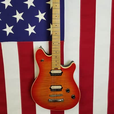 1998 Peavey Wolfgang Archtop Standard - Made In USA - Flame Maple Top - Original Case image 2
