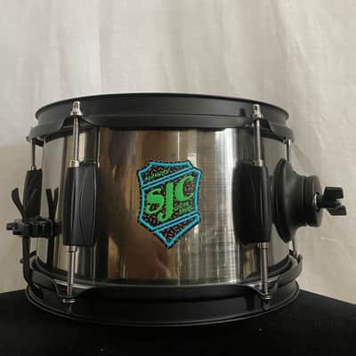 SJC Slam Can Side Snare Drum - 6" x 10" Brushed Nickel Wrap image 1