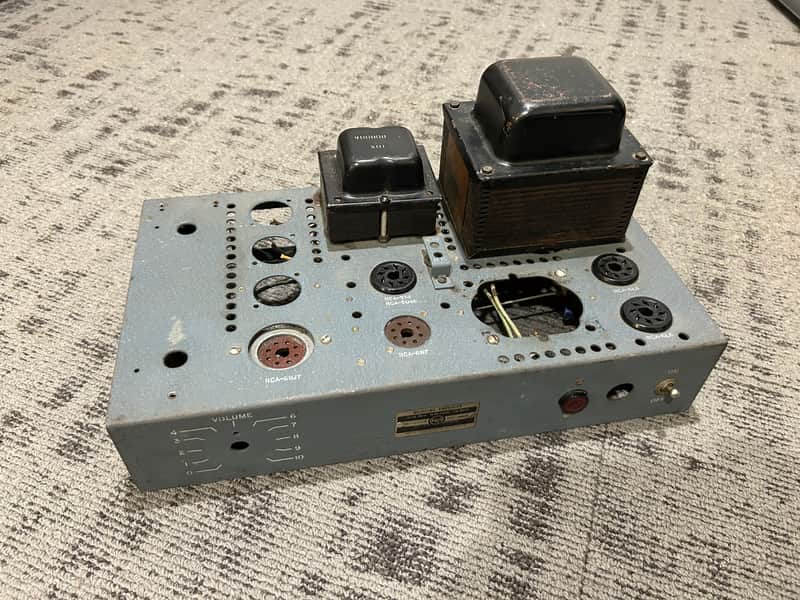 RCA MI-12211-B vintage tube amplifier project PA bridging amp PT 1010 VCT 6L6 PP image 1