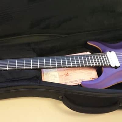 Kiesel CT7 - Piezo, Grape Jelly Metallic Purple / JEFF shaved neckheel (Carvin) 2016  CT7C image 9
