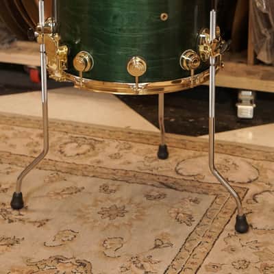 DW 13x15" Collector's Series SNOM Snare Drum/Floor Tom - Emerald Green - Carl Allen image 5