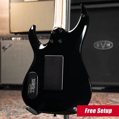Schecter Custom Shop Sunset Extreme-6 FR HSS Electric Guitar - White Ebony Top with Hardshell Case image 2