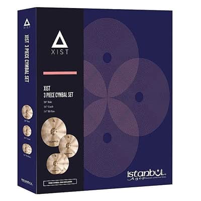 Istanbul Agop Xist Natural Cymbal Set 14" Hi-Hats, 16" Crash + 20" Ride + Soft Bag image 3