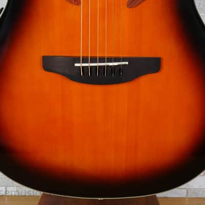 Ovation E-Acoustic Guitar Celebrity Elite CE48 Super Shallow Cutaway - Sunburst image 6