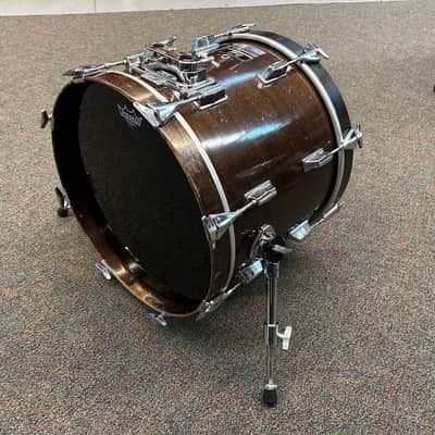 Pearl 1980s 18x14 M Series Maple Jazz Bop Bass Drum Walnut Lacquer Made in Japan image 2