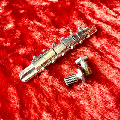 Guild Hagstrom Guitar bridge 1960’s - Chrome original vintage Polara Thunderbird Starfire Gretsch s50 s100 s200 image 1