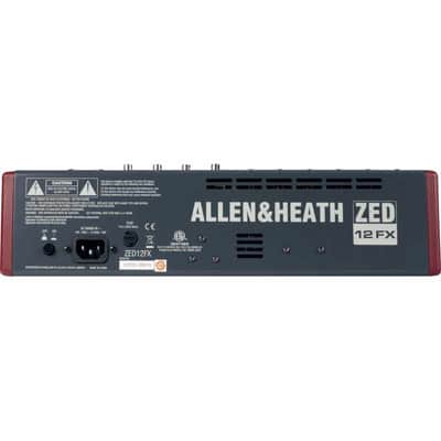 ALLEN & HEATH ZED-12FX USB avec effets - 6 in mono, 3 stéréo, 4 AUX image 3
